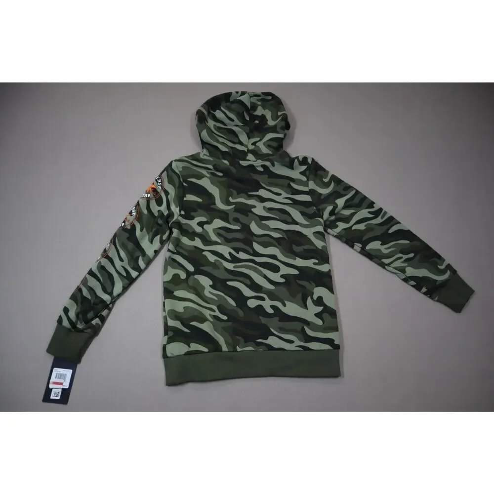 Converse Boys  Camo and Orange‎ Hooded Sweatshirt Size M